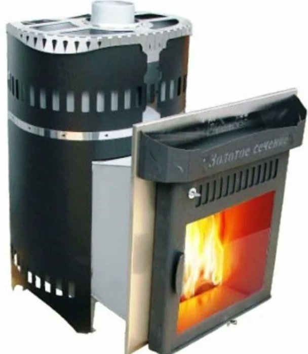 Печь для бани Классика Экран. Цвет: Чёрный