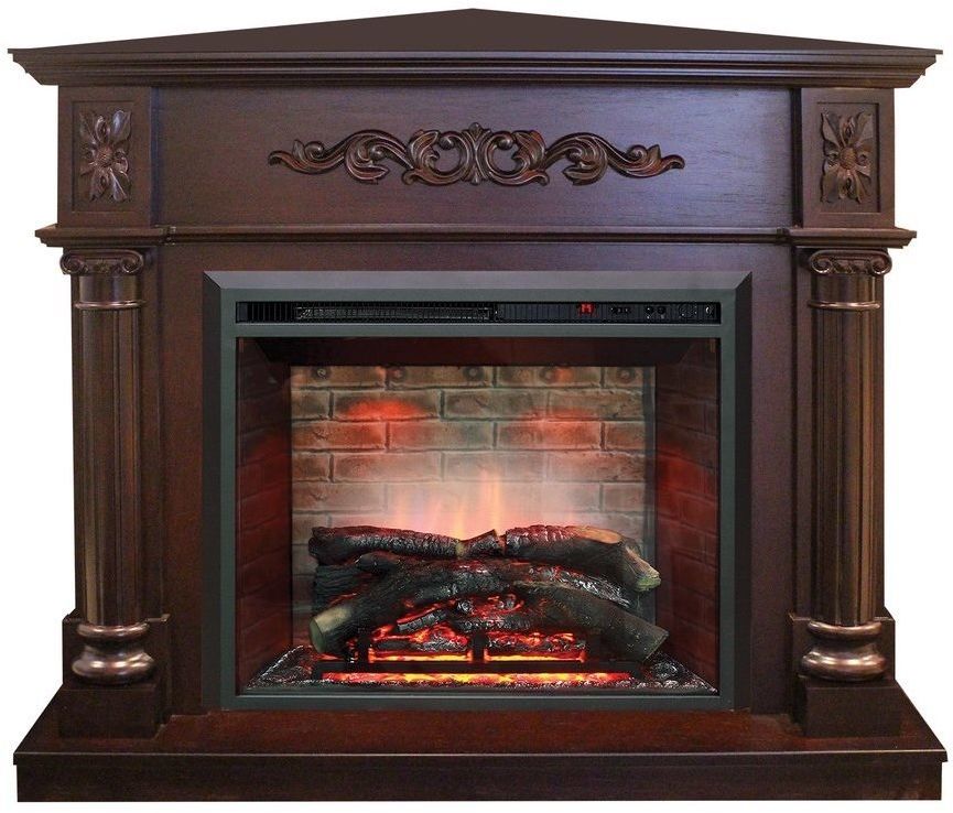 Каминокомплект RealFlame Silvia Corner 26 AO с очагом 3D Leeds 26