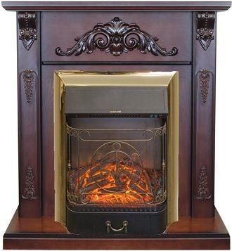 Каминокомплект RealFlame Anita STD/EUG AO с очагом Majestic Lux Brass S
