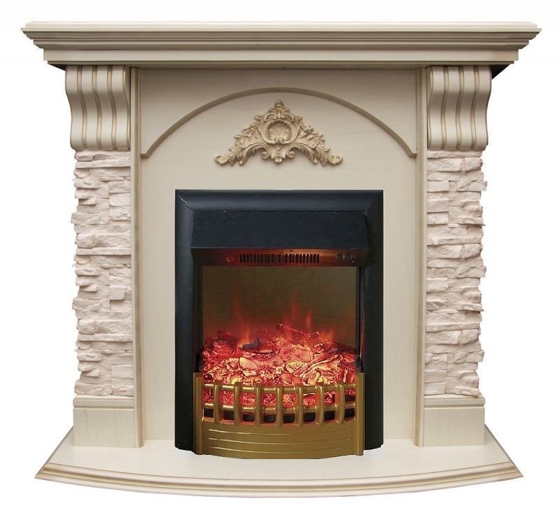 Каминокомплект RealFlame Athena STD/EUG с очагом Rimini