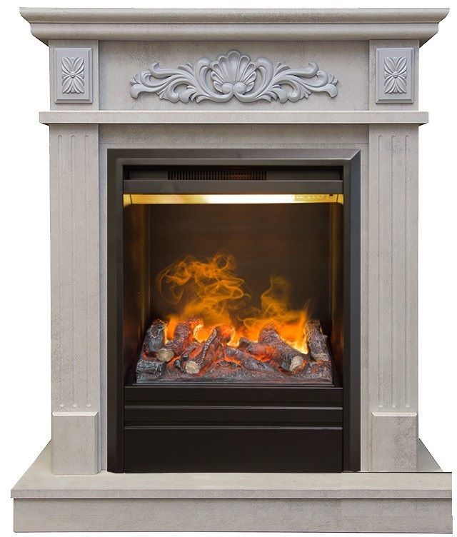 Каминокомплект RealFlame Adelaida STD/EUG WT с очагом 3D Olympic