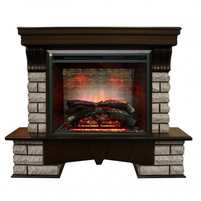 Каминокомплект RealFlame Country Rock 26 AO с очагом 3D Leeds 26