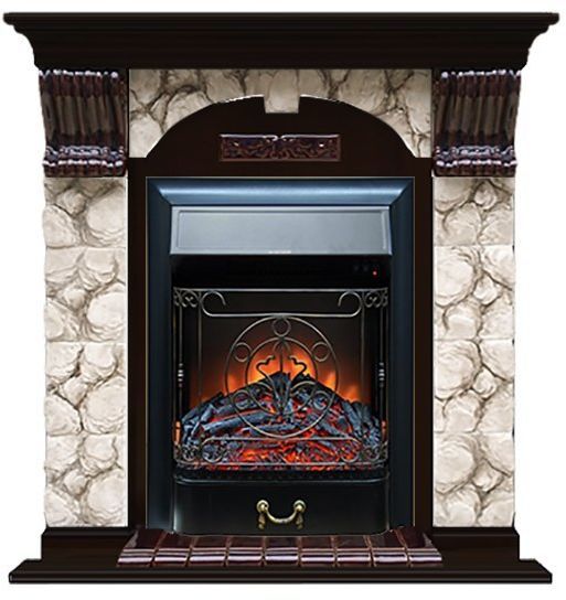Каминокомплект Glenrich Арочный Карелия (Magestic)