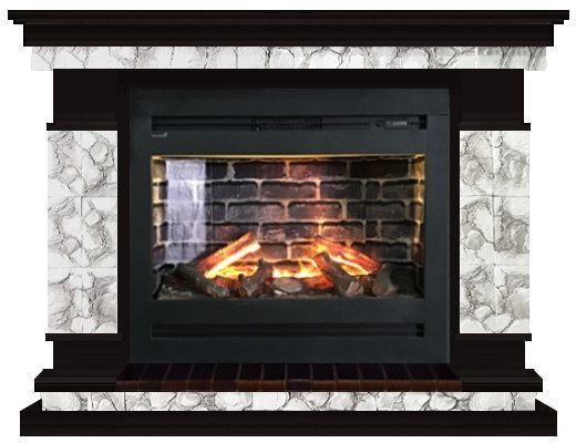 Каминокомплект Glenrich Лорд Rumba 3D Карелия