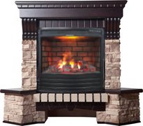 Каминокомплект Interflame Exter Alpina угловой под очаг Triumph 25 3D