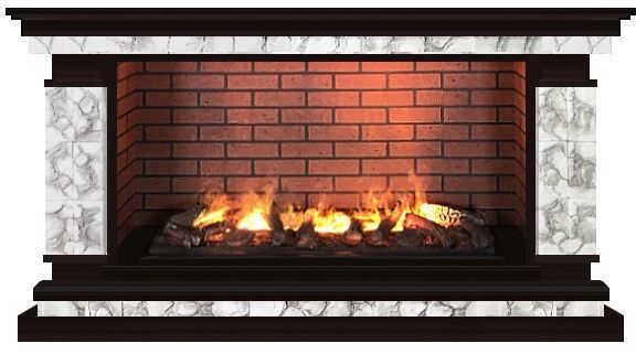 Каминокомплект Glenrich Лорд Salsa 3D Карелия