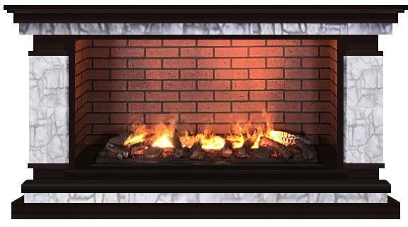 Каминокомплект Glenrich Лорд Salsa 3D Старый город