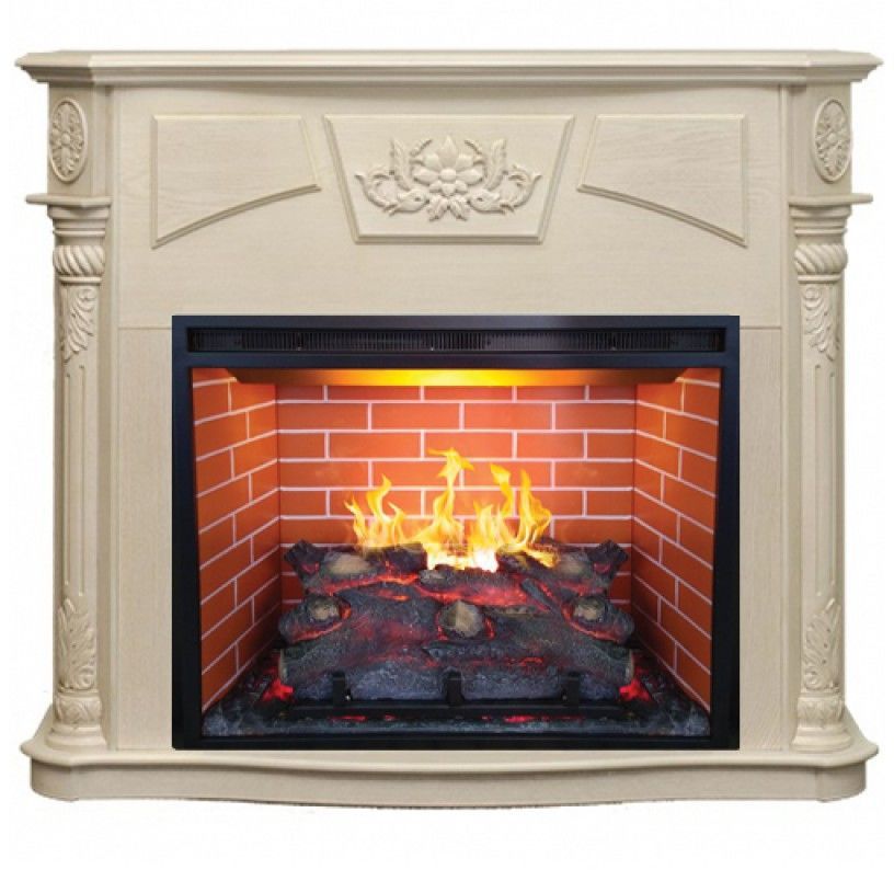 Каминокомплект RealFlame Sofie 26 WT с очагом 3D Leeds 26