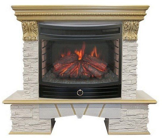 Каминокомплект RealFlame Rockland LUX 25/25,5? с очагом Firefield 25 S IR