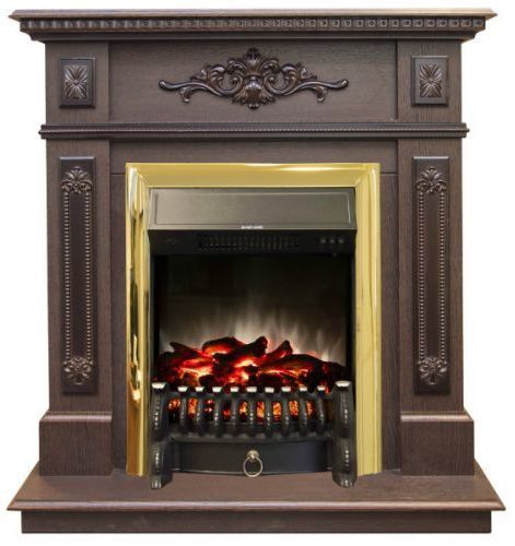 Каминокомплект RealFlame Lilian STD/EUG DN с очагом Fobos Lux Brass S