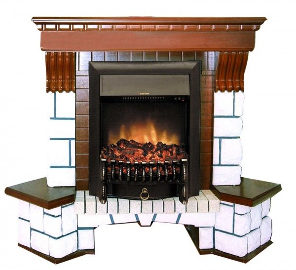 Каминокомплект Interflame Exter угловой под очаг Fobos