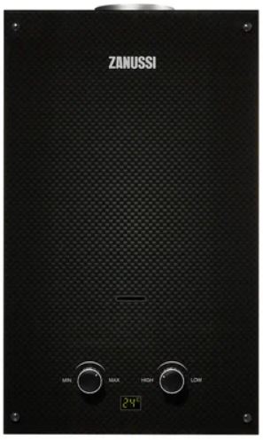 Проточный газовый водонагреватель Zanussi GWH 10 Fonte Glass Carbon