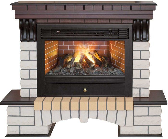 Каминокомплект RealFlame Country 26 AO с очагом 3D Novara