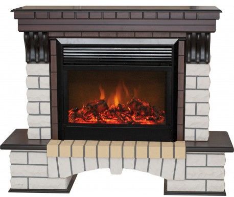 Каминокомплект RealFlame Country 26 AO с очагом MoonBlaze LUX Black/Brass