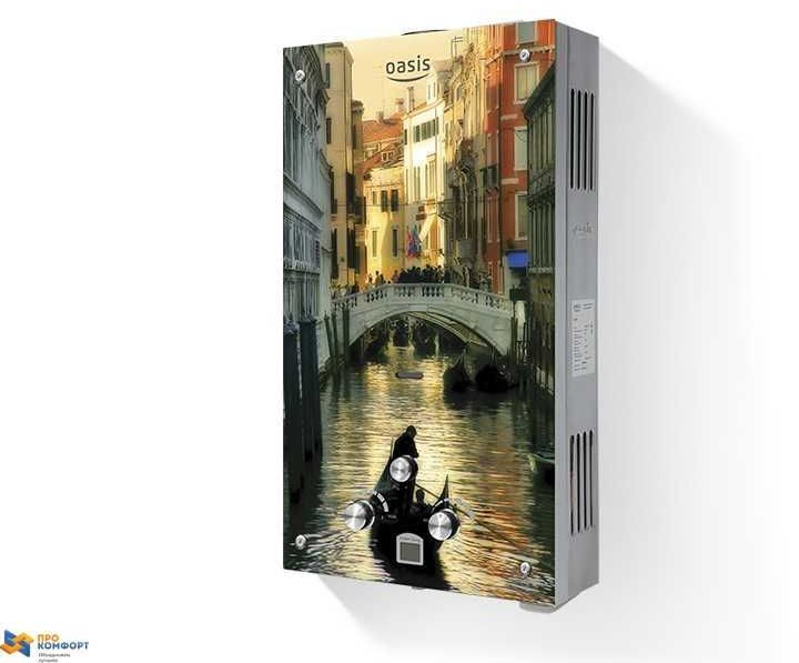 Водонагреватель проточный газовый Oasis Glass 20TG