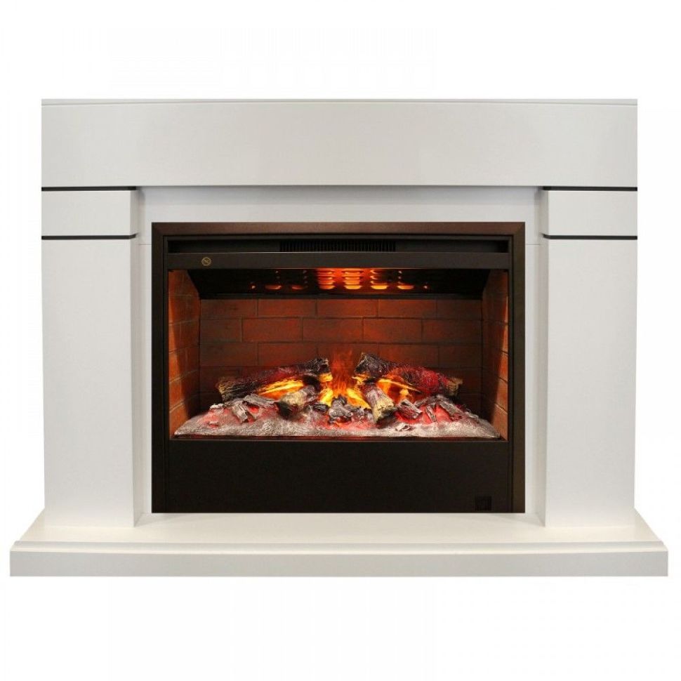 Каминокомплект RealFlame Lindelse 26 WT с очагом 3D Helios 26