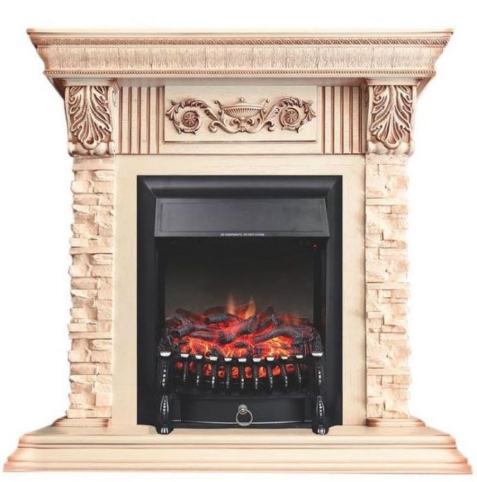 Каминокомплект Luxemburg - Сл. кость с очагом Fobos/Majestic/Aspen