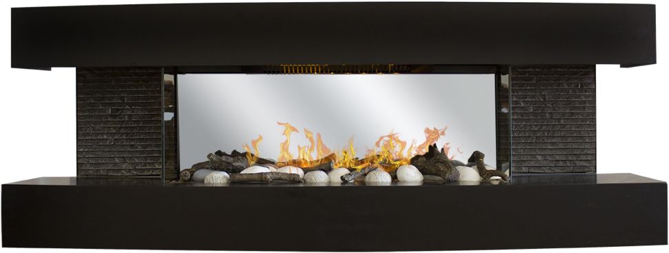 Электрокамин настенный RealFlame Dallas BLM Black