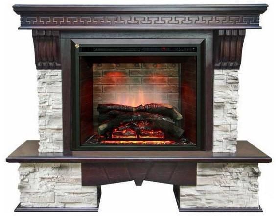 Каминокомплект RealFlame Rockland 26/HL AO с очагом 3D Leeds 26