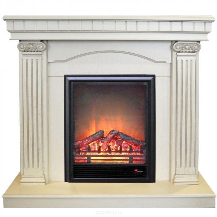 Каминокомплект RealFlame Rosa STD/EUG WT с очагом Eugene