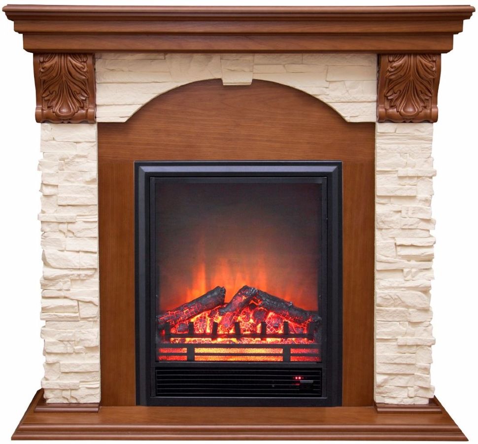 Каминокомплект RealFlame Dublin LUX STD/EUG AO с очагом Eugene