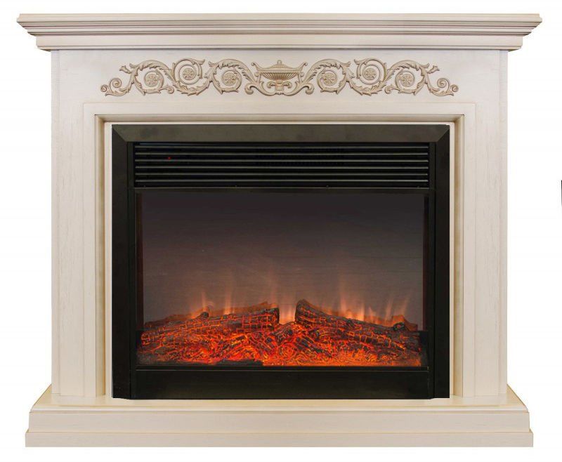 Каминокомплект RealFlame Leticia 26 WT с очагом Moonblaze Deluxe