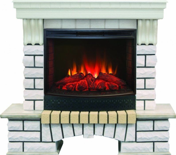 Каминокомплект RealFlame Country 25/25,5 WT с очагом Evrika 25,5 LED