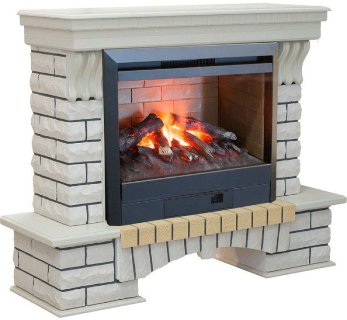 Каминокомплект RealFlame Country 26 WT с очагом 3D Helios 26