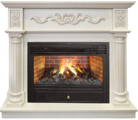 Каминокомплект RealFlame Silvia 26 WT с очагом 3D Novara