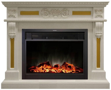 Каминокомплект RealFlame Corsica 26 WT с очагом MoonBlaze LUX Black