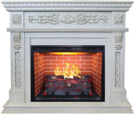 Каминокомплект RealFlame Estella 25,5/26 WT с очагом 3D Leeds 26