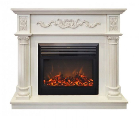 Каминокомплект RealFlame Silvia 26 WT с очагом MoonBlaze LUX Black