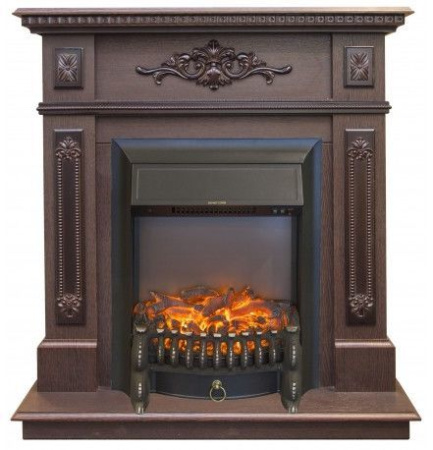 Каминокомплект RealFlame Lilian STD/EUG DN с очагом Fobos Lux Black S