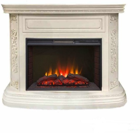Каминокомплект RealFlame Bella 25/25,5 WT с очагом Sparta 25,5 LED