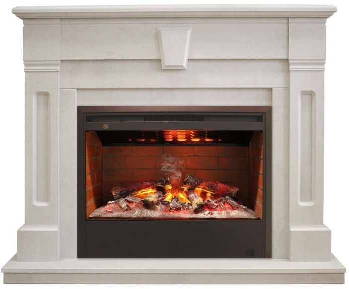 Каминокомплект RealFlame Kellie 25,5/26 WT с очагом 3D Helios 26