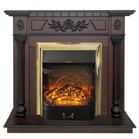 Каминокомплект RealFlame Dacota STD/EUG AO с очагом Majestic Lux Brass S