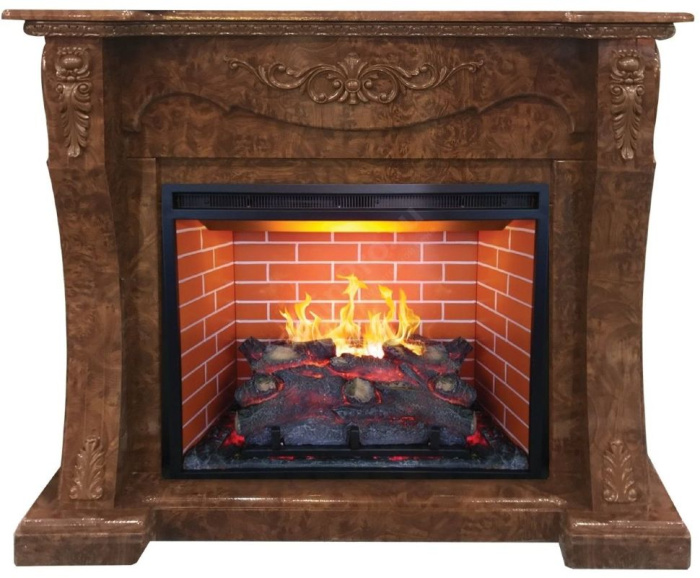 Каминокомплект RealFlame Olivia 25,5/26 AO с очагом 3D Leeds 26