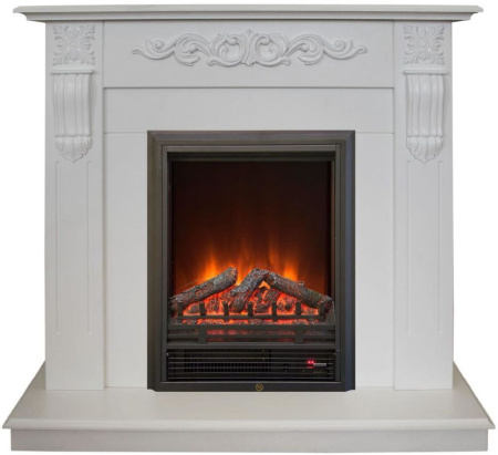 Каминокомплект RealFlame Dominica STD/EUG WT с очагом Eugene
