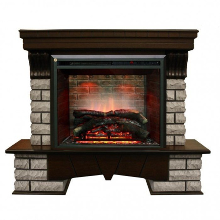 Каминокомплект RealFlame Country Rock 26 AO с очагом 3D Leeds 26