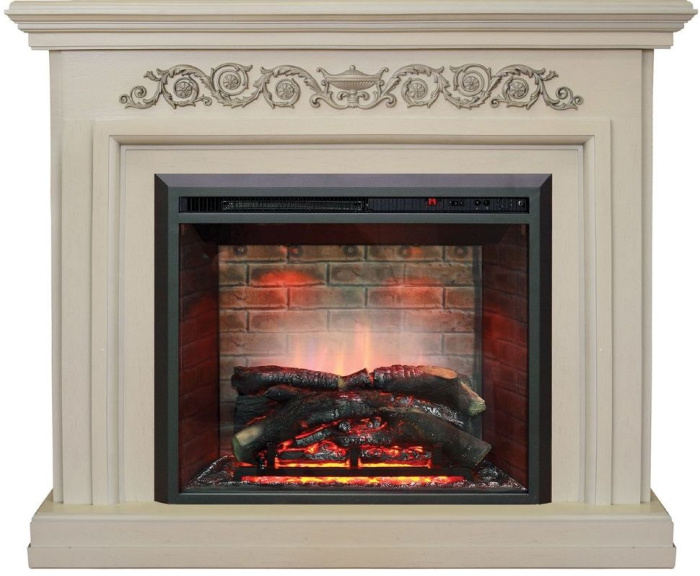 Каминокомплект RealFlame Leticia 26 WT с очагом 3D Leeds 26