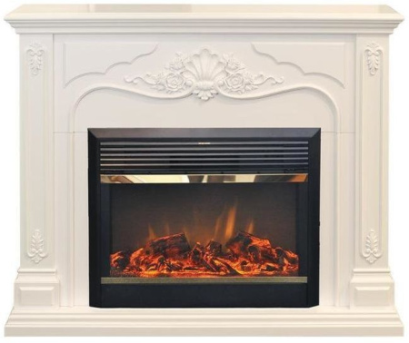Каминокомплект RealFlame Victoria 26 WT с очагом MoonBlaze LUX Brass