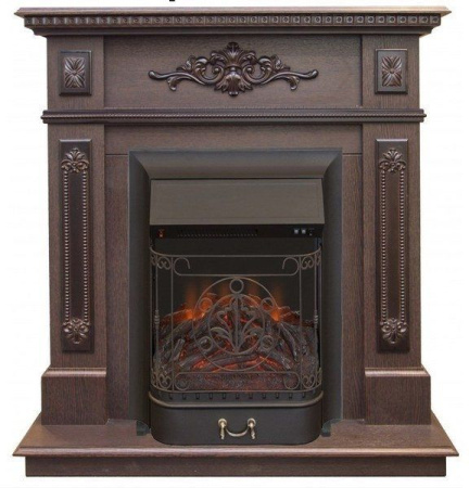 Каминокомплект RealFlame Lilian STD/EUG DN с очагом Majestic Lux Black S