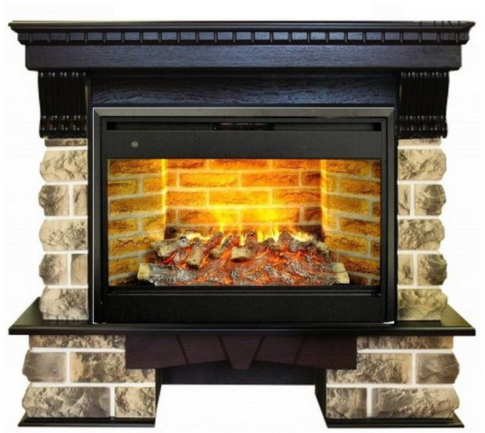 Каминокомплект RealFlame Kansas 33 AO с очагом 3D Prometheus 26