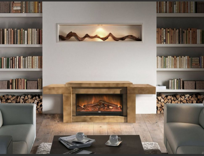 Каминокомплект Glenrich Европа Крем Premier S86 Мрамор Россо