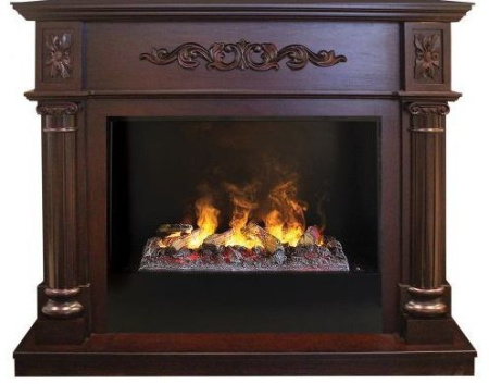 Каминокомплект RealFlame Silvia 26 AO 3D Cassette 630 + Black вставка