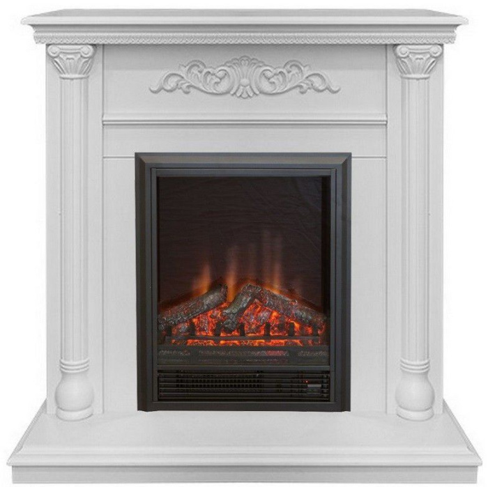 Каминокомплект RealFlame Torino STD/EUG WT с очагом Eugene