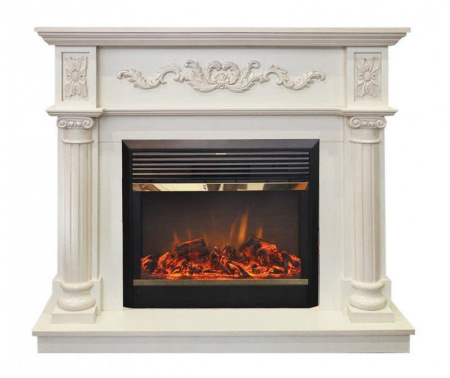 Каминокомплект RealFlame Silvia 26 WT с очагом MoonBlaze LUX Brass
