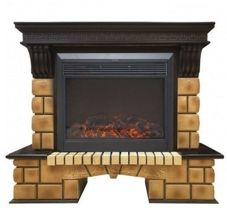 Каминокомплект RealFlame Stone Brick 26 с очагом Moonblaze Deluxe