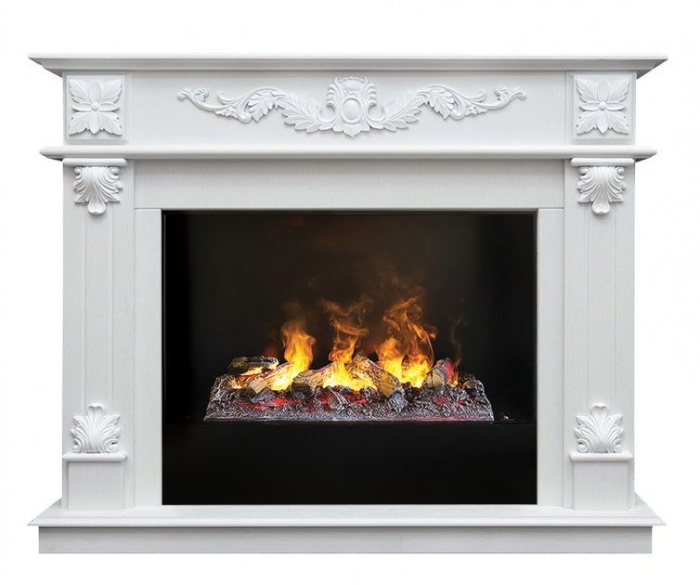 Каминокомплект RealFlame Philadelphia 25,5/26 WT 3D Cassette 630 + Black вставка