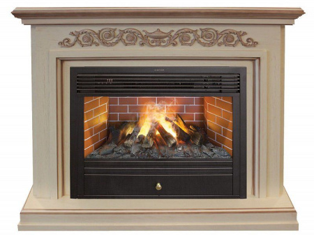 Каминокомплект RealFlame Leticia 26 WT с очагом 3D Novara